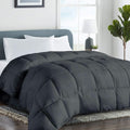 Quilted Queen Comforter - All-Season Down Alternative Duvet Insert