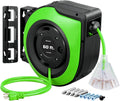 Retractable Cord Reel 60FT Heavy Duty Extension Cord - Garage Ready