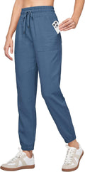 Willit Women Linen Pants Joggers for Casual Summer Comfort