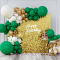 Shimmer Wall Backdrop Gold Square Sequin Panel Set - 24 Panels