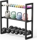 Adjustable 3-Tier Dumbbell Rack - Space-Efficient Weight Storage