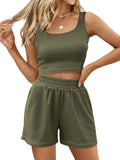 Trendy Queen Two Piece Summer Outfits - Comfortable Sleeveless Set be