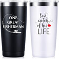 Wedding Anniversary Couples Wine Tumblers 20oz Insulated Set - Travel