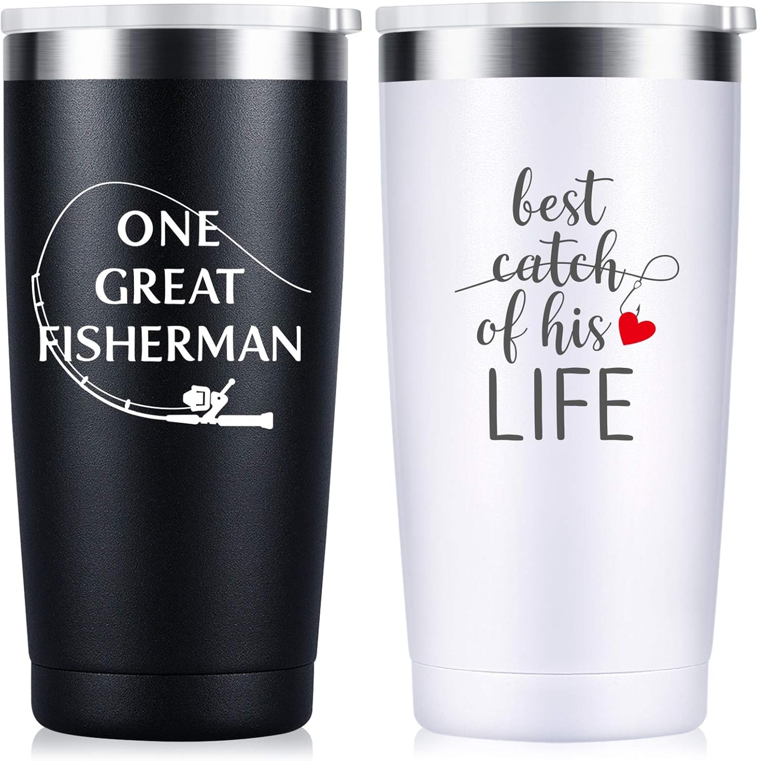 Stainless Steel Wine Tumblers for Couples - Perfect Gift Set