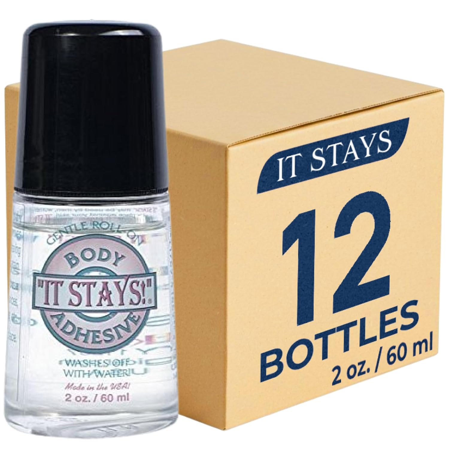 It Stays Roll On Body Adhesive Applicator for Secure Hold