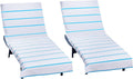 Pool Lounge Chair Cover 2-Pack Terry Towel - Oversized Comfort