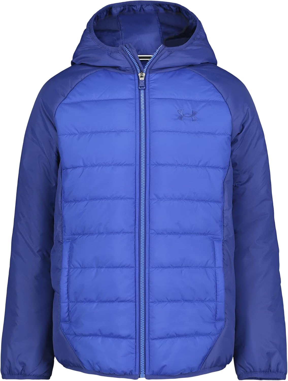 Under Armour Boys Pronto Colorblock Puffer Jacket for Cold Weather