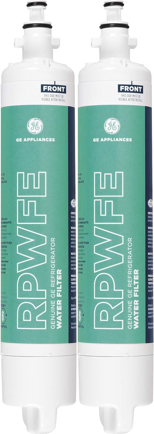 GE RPWFE Refrigerator Water Filter for Clean, Safe Drinking Water