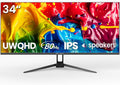 CRUA 34ft Ultrawide Gaming Monitor 21:9 UWQHD - Immersive Multitasking