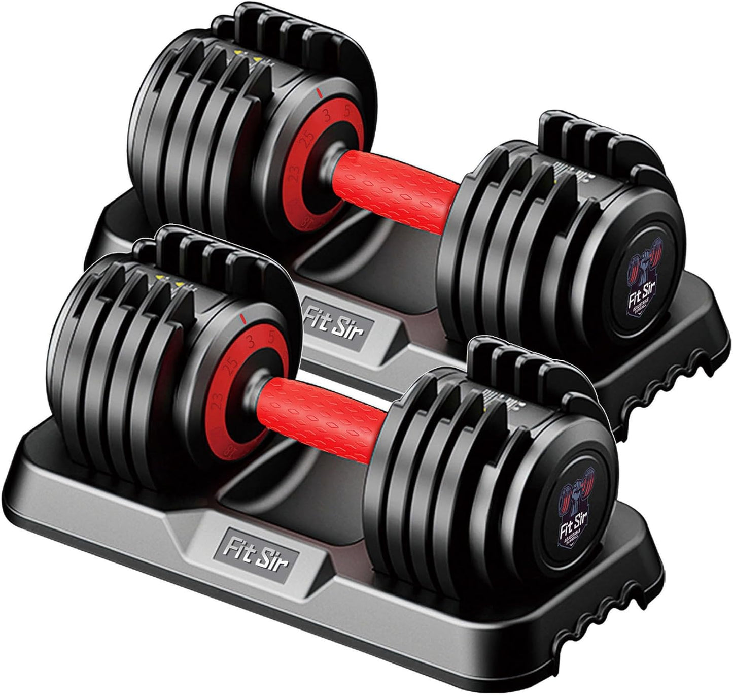 25LB to 55LB Adjustable Dumbbell Set for Home Gym Training