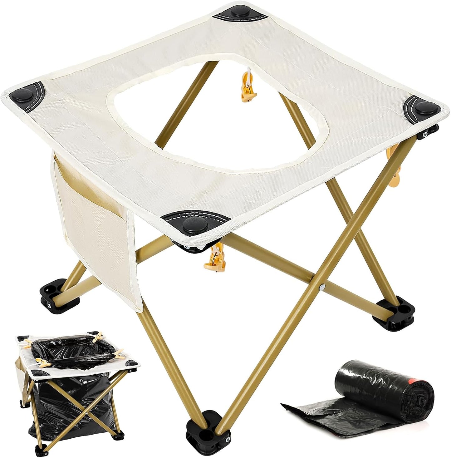 XL Portable Camping Toilet - Sturdy & Collapsible - Huimpet