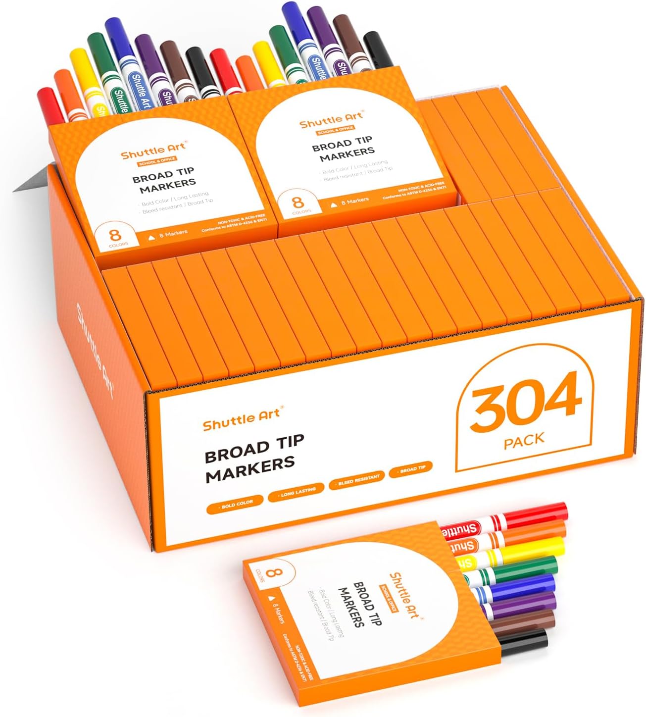 Shuttle Art 304 Pack Washable Markers for Kids and Adults
