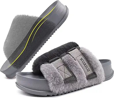 KuaiLu Womens Platform Slipper with Arch Support for Comfort