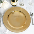 Set of 24 Elegant Gold Beaded Charger Plates