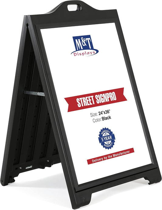 M&T Displays Street SignPro A-Frame Portable Advertising Display