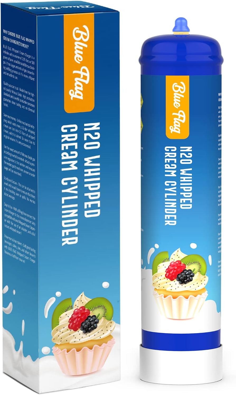 High Capacity Pure N2O Charger for Cream Whippers