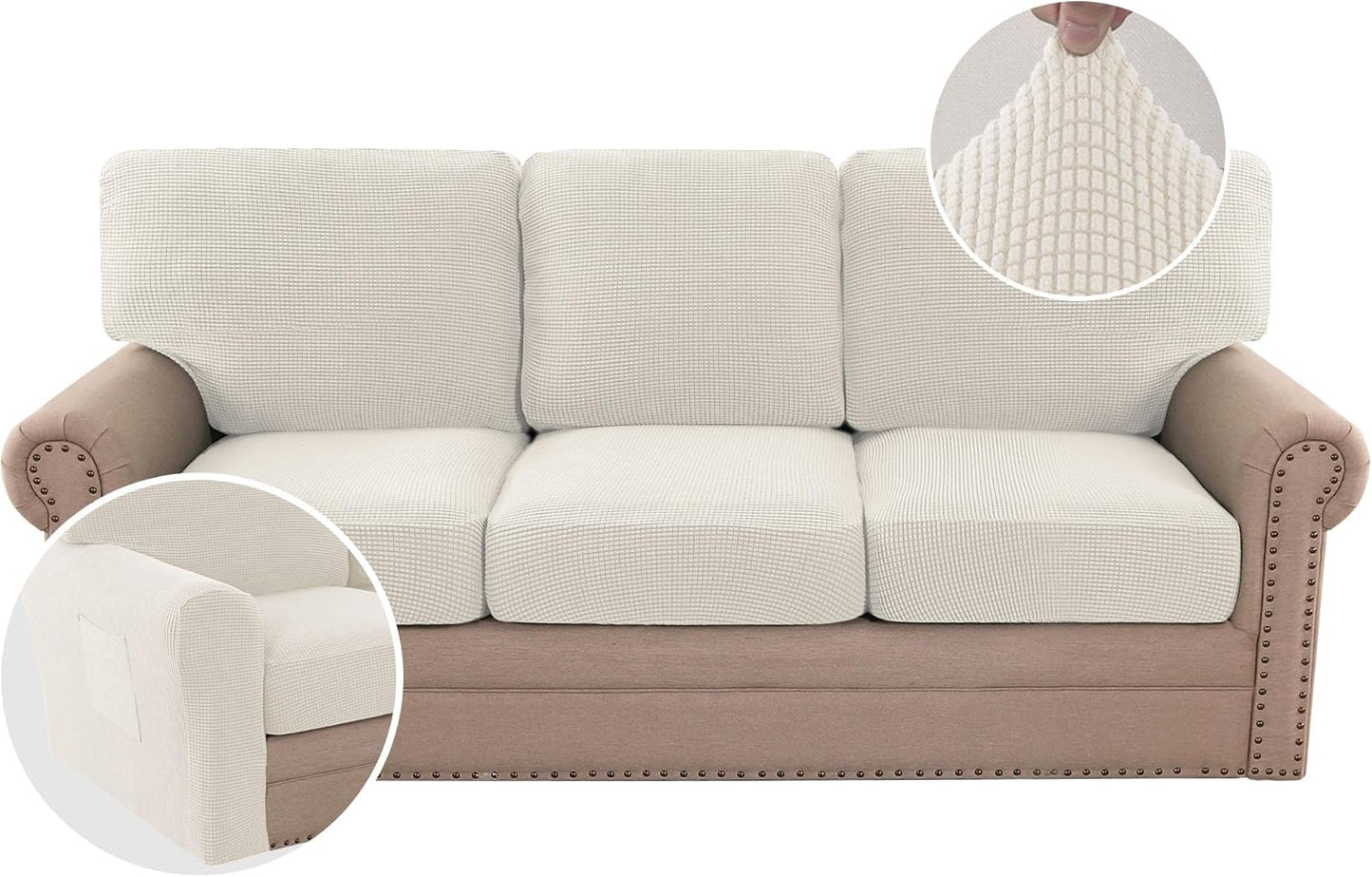 H.VERSAILTEX Multi-Pieces Sofa Covers for Custom Fit Protection