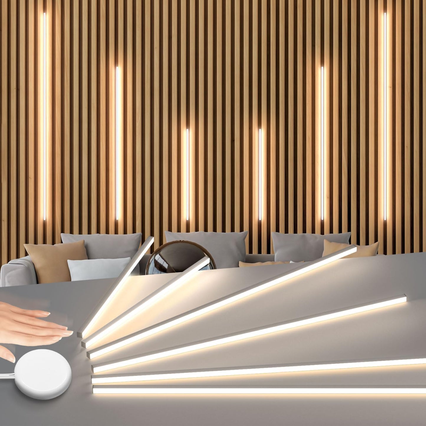 Lichaser LED Recessed Lighting for Acoustic Panels - 6 Pcs