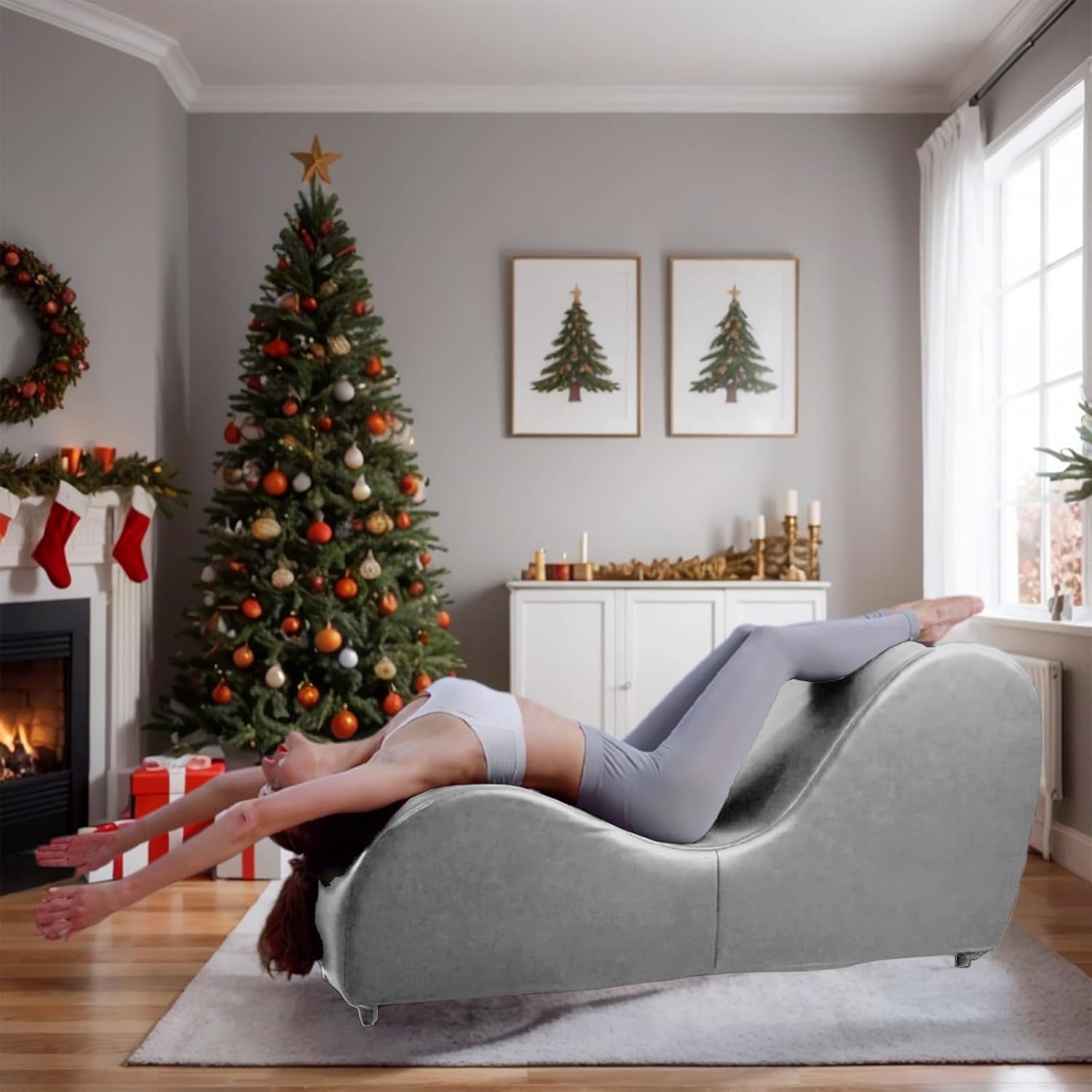 PUREMIND Curved Yoga Chair - Adult Stretching Bliss