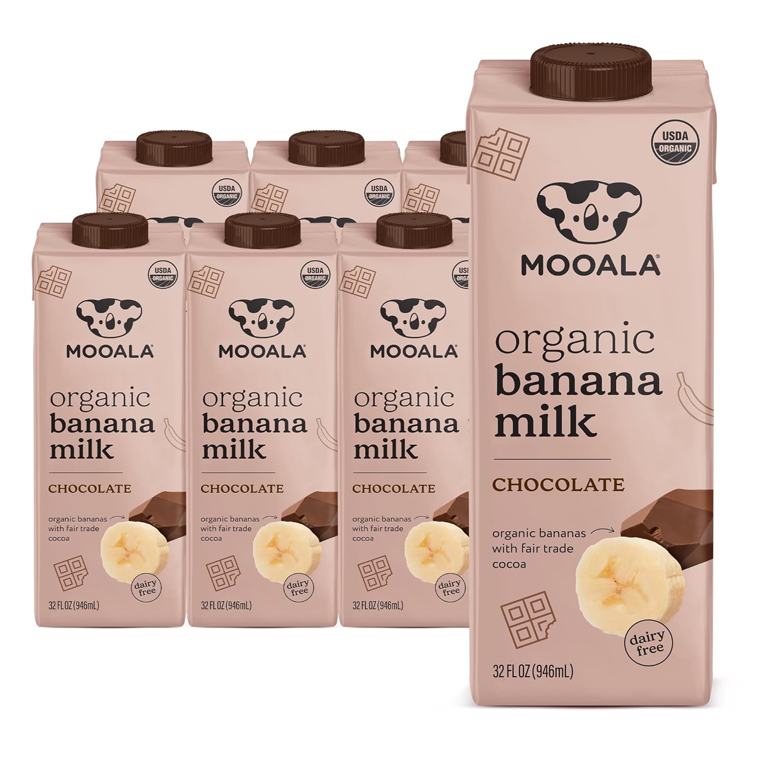 Mooala Organic Chocolate Bananamilk - Delicious Plant-Based Drink