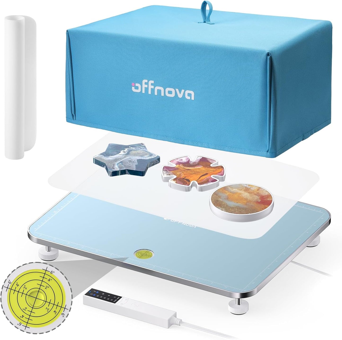 OFFNOVA Resin Heating Mat & Leveling Table for Perfect Curing