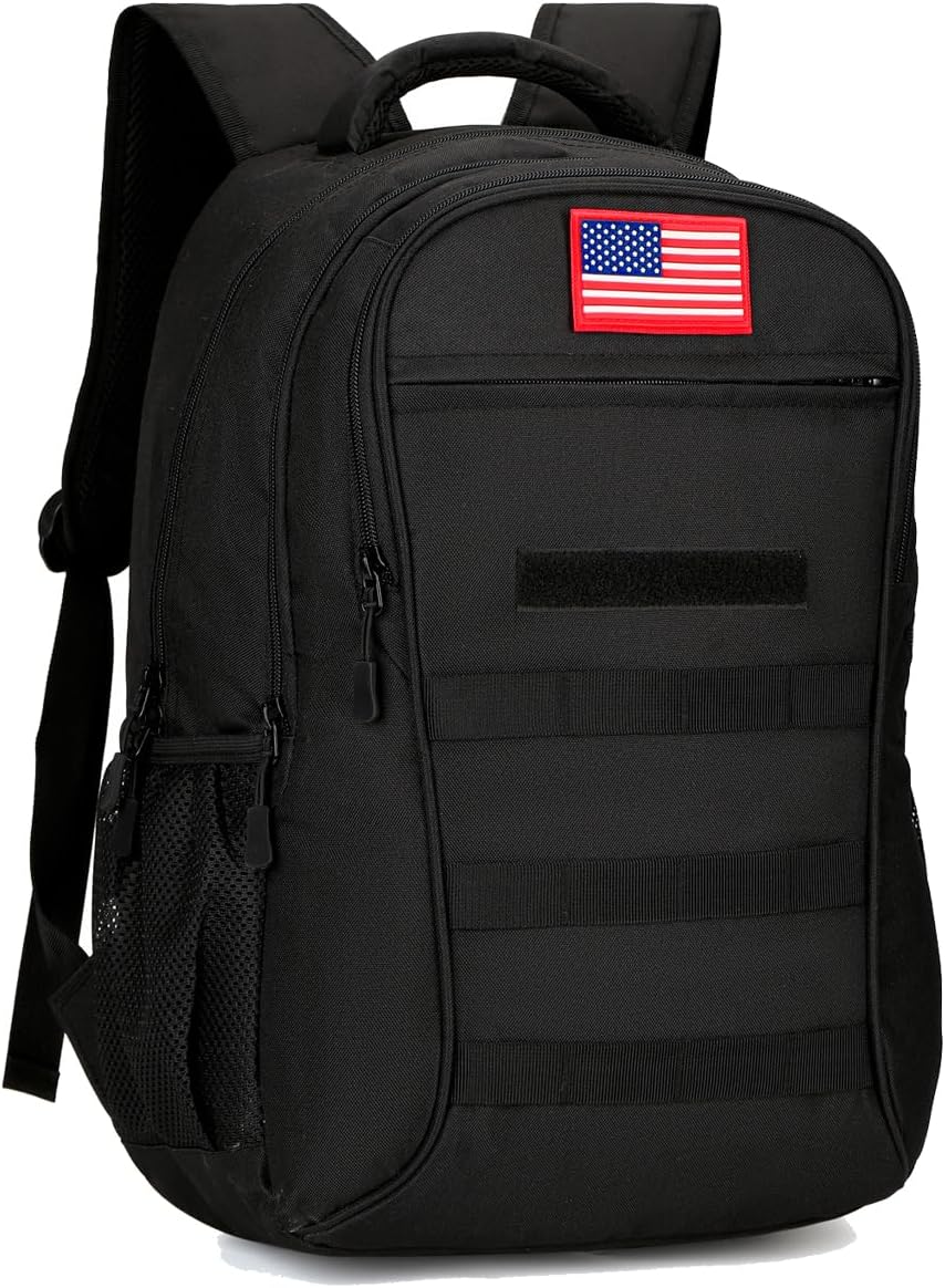 4land Camo Backpack for Boys - Durable Military Bookbag 40L