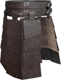 Medieval Faux Leather Wide Belt Thigh Armor - LARP Waist Skirt