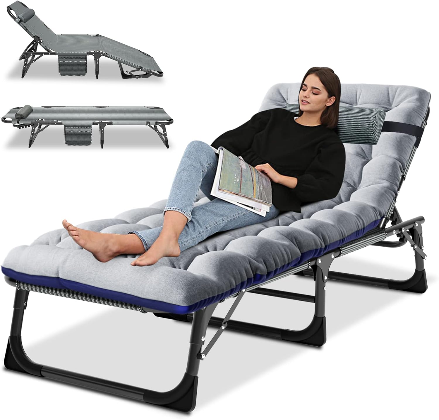 LILYPELLE Portable Folding Camping Cot for Outdoor Relaxation