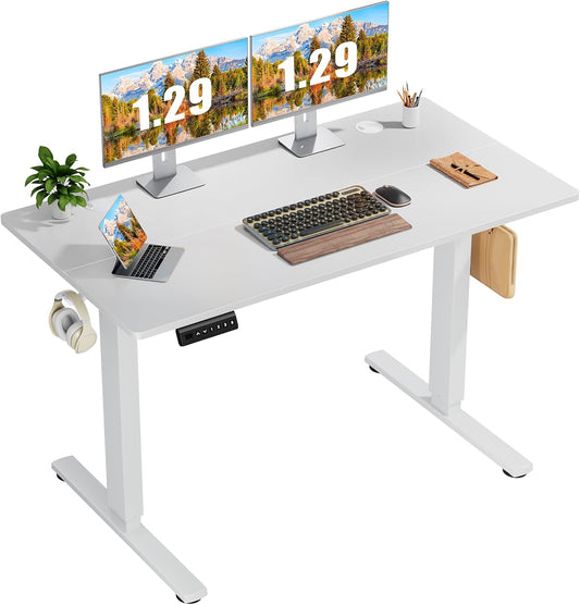 Sweetcrispy Adjustable Height Electric Standing Desk for Home Office