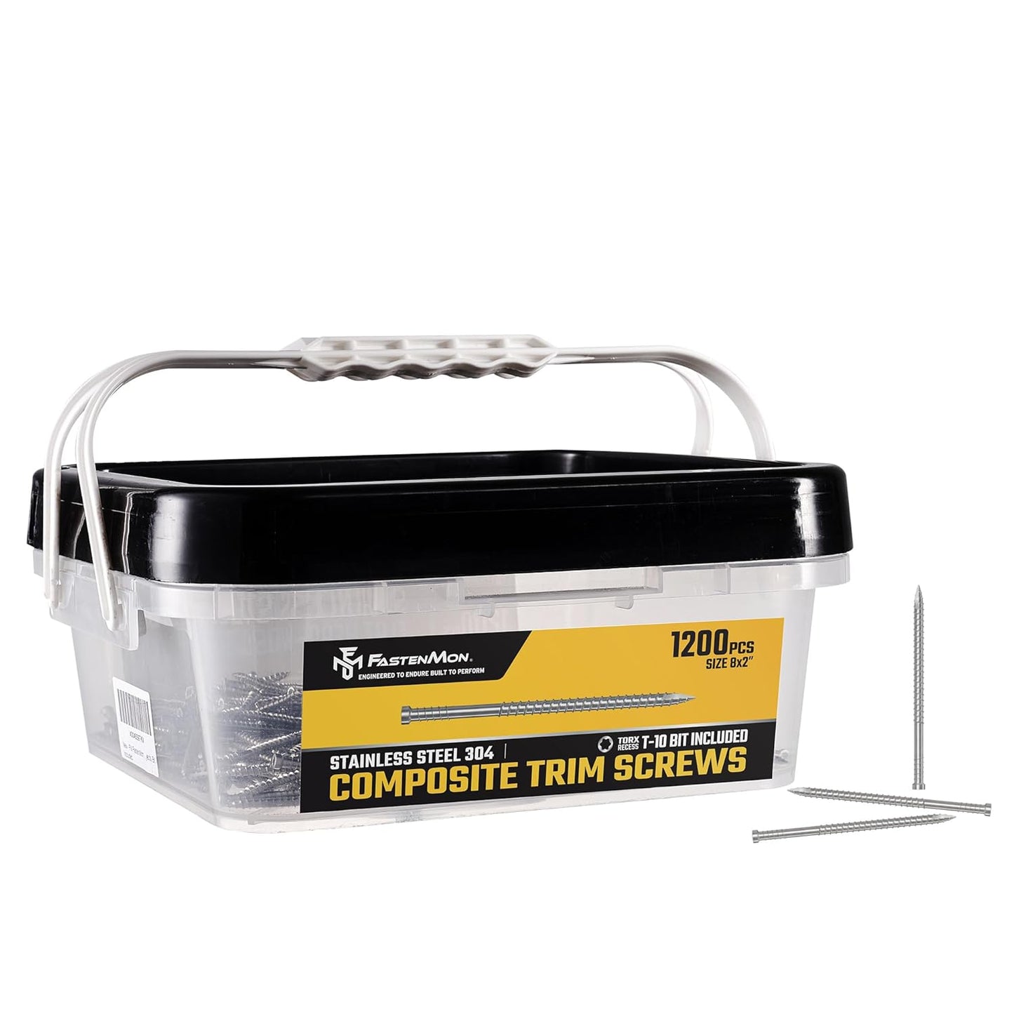 Composite Trim Screws #8 x 2 Stainless Steel for Decking