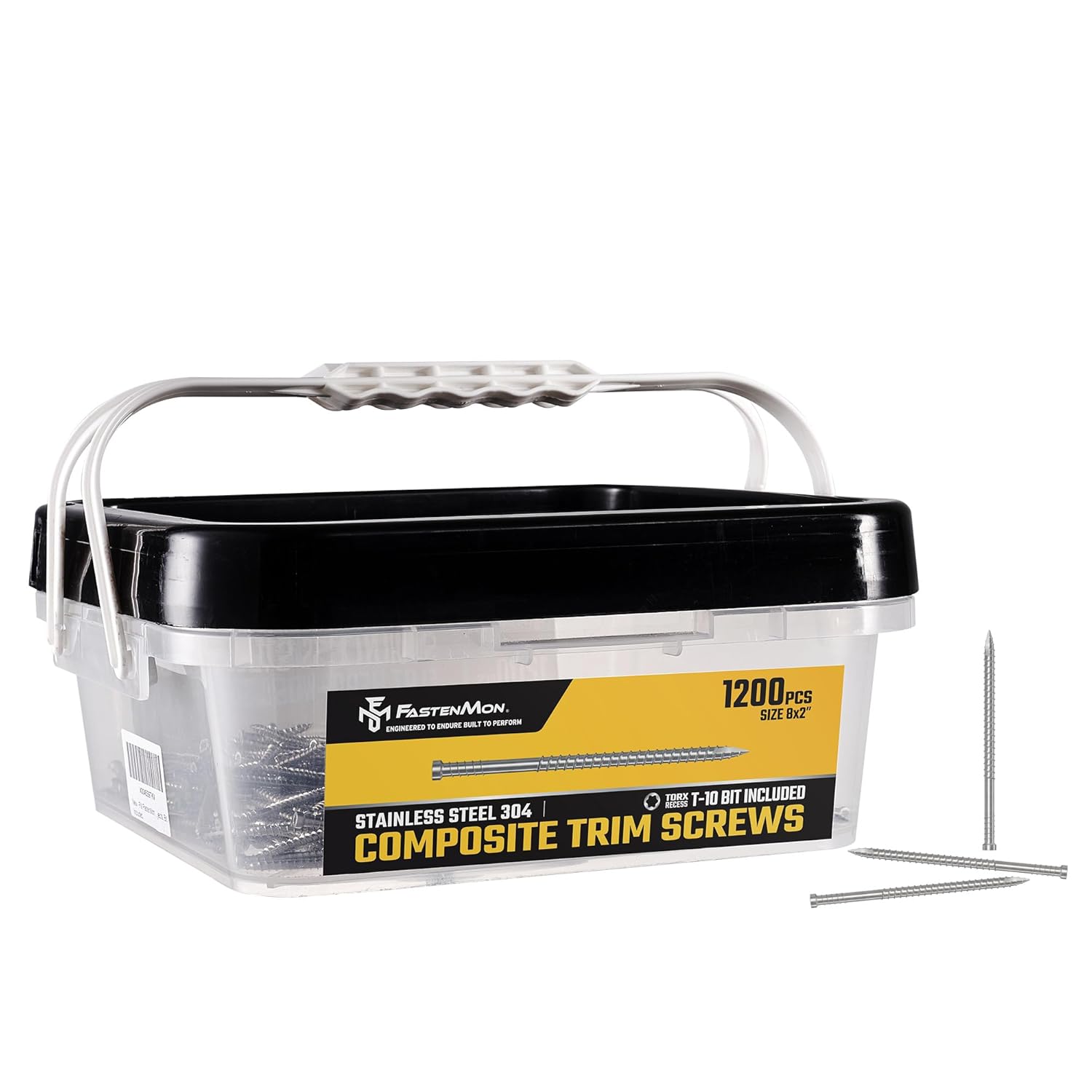 Composite Trim Screws #8 x 2 Stainless Steel for Decking