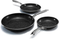 Granitestone 3pc Non Stick Frying Pans Set, 8 10 12 in - Safe Ceramic