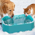 IPOW Extra Large Heated Water Bowl for Pets in Winter Weather