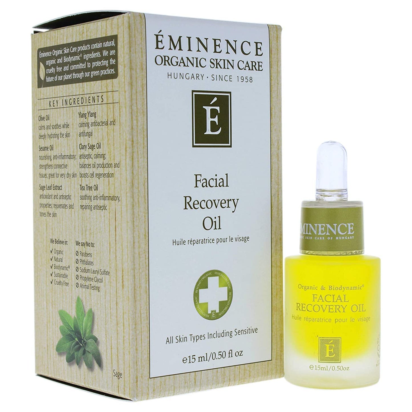 Eminence Facial Recovery Oil for Toning and Hydrating Skin