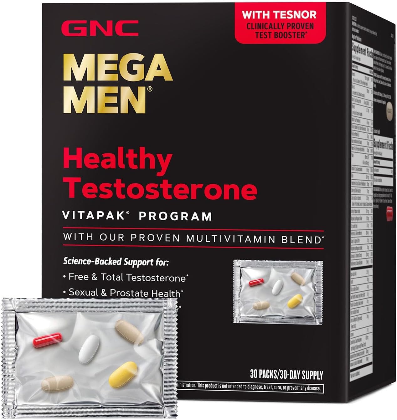 GNC Mega Men Healthy Testosterone Program for Optimal Health
