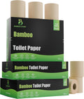 Eco Toilet Paper 12 Rolls 3-Ply Bamboo - Gentle, Chemical-Free