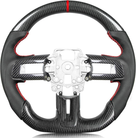 Carbon-Fiber Steering Wheel for Ford Mustang 2015-2017 Models