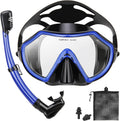 Snorkeling Gear for Adults Dry Snorkel Set HD Panoramic View Mask