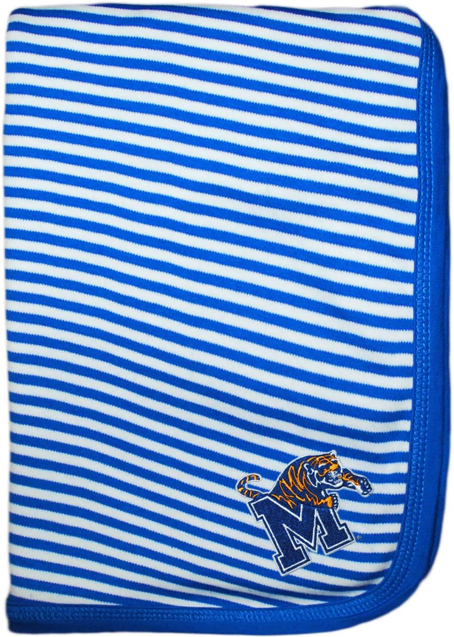 Memphis Tigers Striped Baby and Toddler Blanket - Soft Cotton Comfort