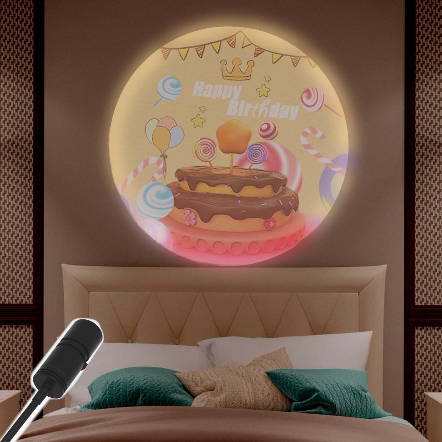 360 Rotatable Space Projection Lamp by WELESHEI