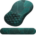 Mouse Pad Wrist Support 2-in-1 Ergonomic Set - Memory Foam Relief