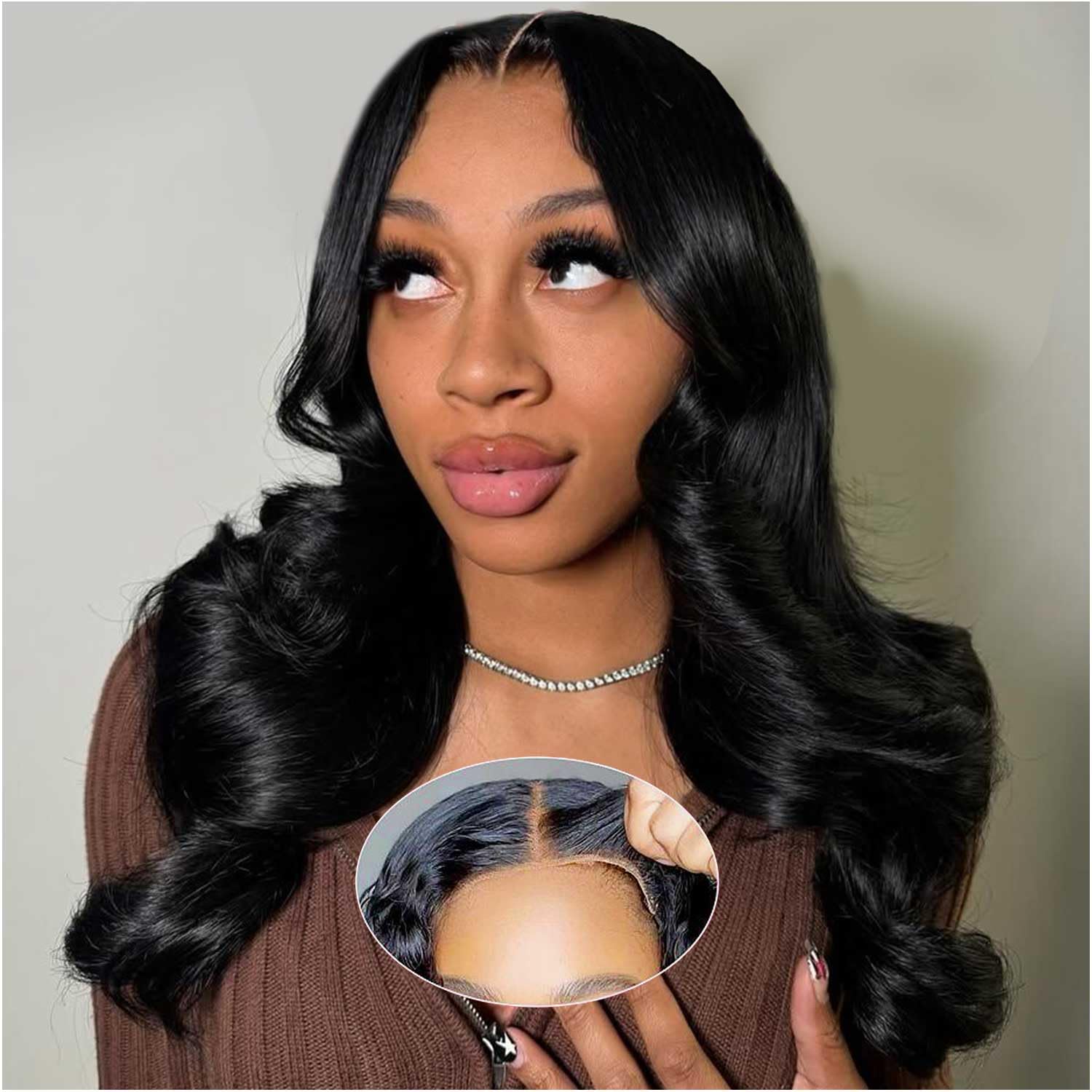 Glueless 5x5 Body Wave Bob Wig Human Hair for Black Women