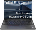 Lenovo ThinkPad E16 Gen 2 Business Laptop - Durable 16ft Touchscreen