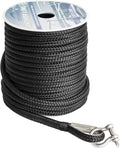 3/8 in 150ft Black Nylon Anchor Line - Strong Double Braid