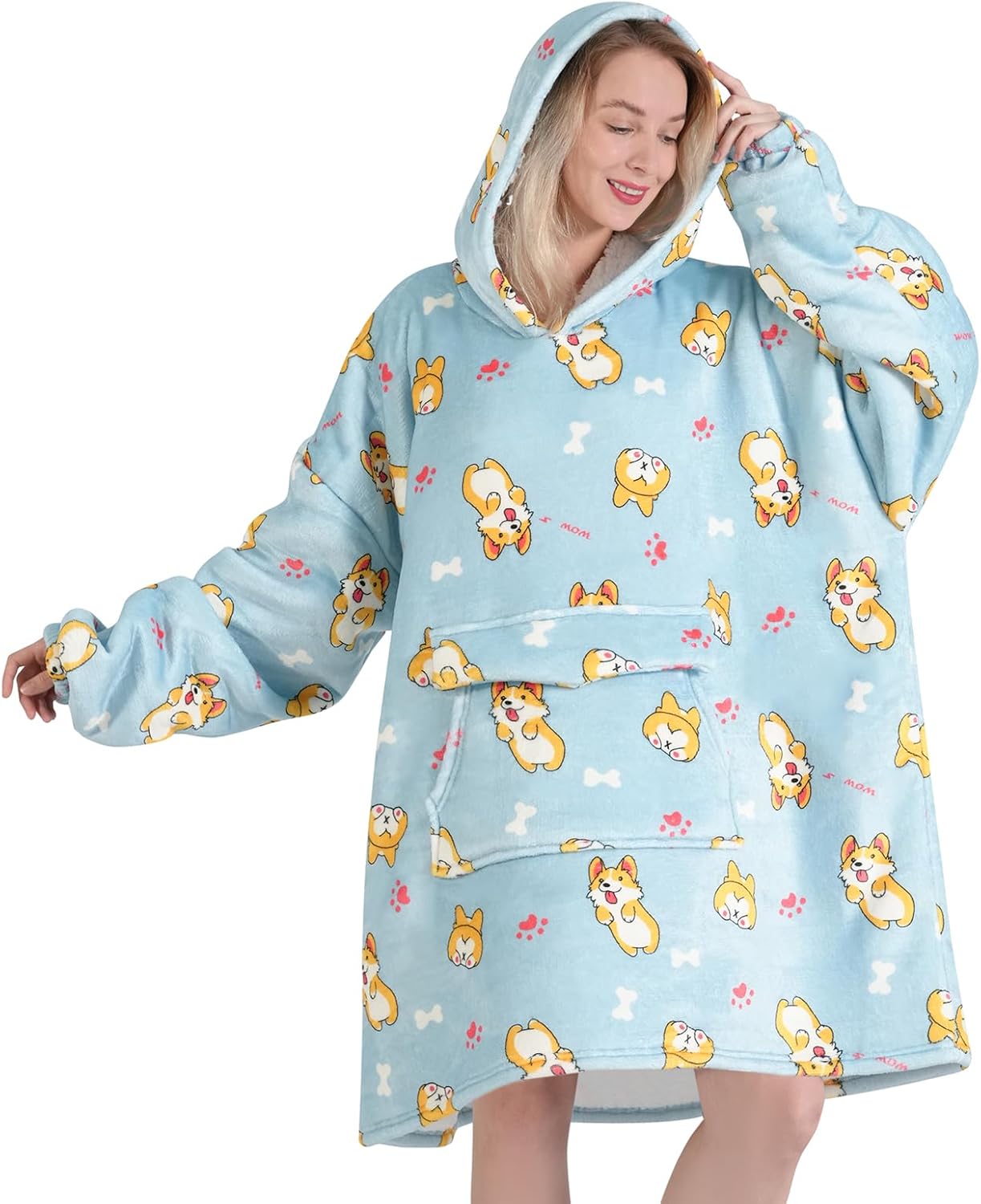 Corgi Wearable Blanket Hoodie - Ultimate Coziness!