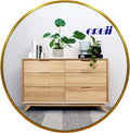 Gold Circle Mirror 20 in Round Mirror - Shatterproof Gold Wall Mirror