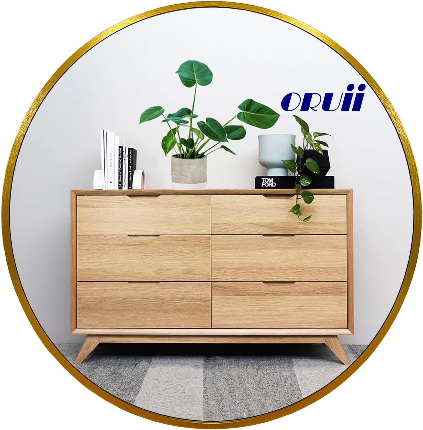 Gold Circle Mirror 20 Inch Round Wall Mirror for Any Room