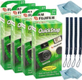 Capture Every Moment: 4-Pack Fujifilm QuickSnap 35mm Cameras + Bonus Accessories