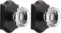 Orger Crystal Interior Half-Dummy Door Knobs for Cloakroom/French Door