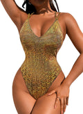 Sexy Swimsuit for Women Backless Scrunch Butt High Cut Monokini